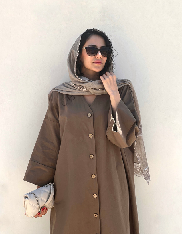 پیراهن ساحلی لینن Moka