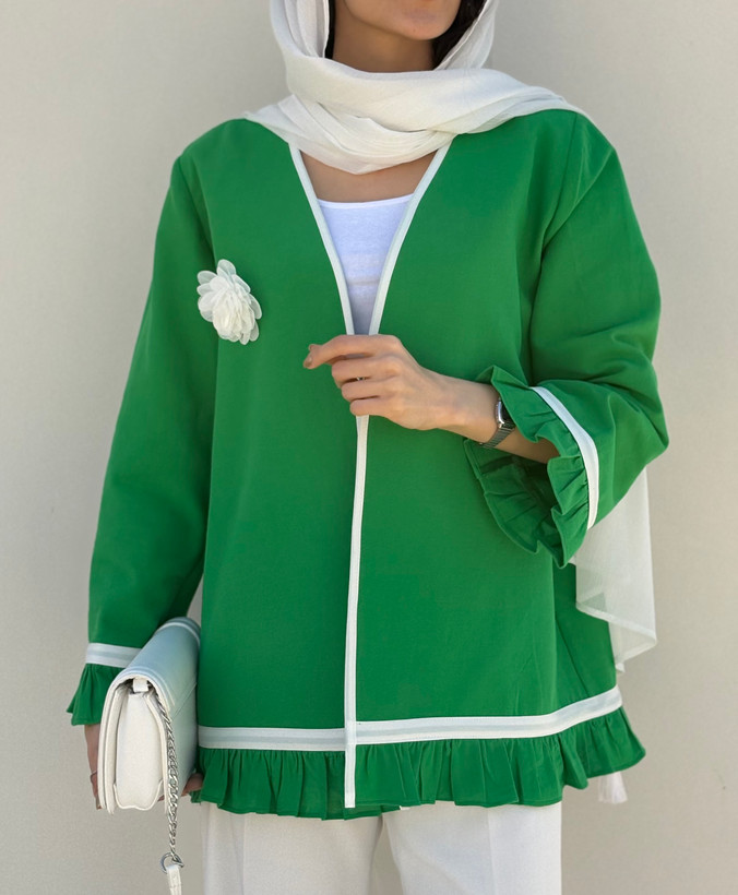 کت لینن عروسکی Green