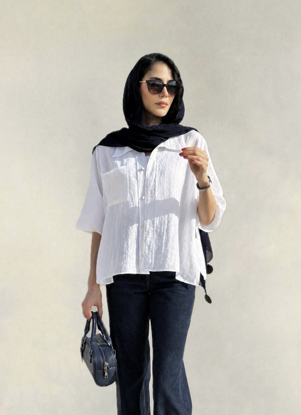 شومیز آستین کوتاه  زنانه par