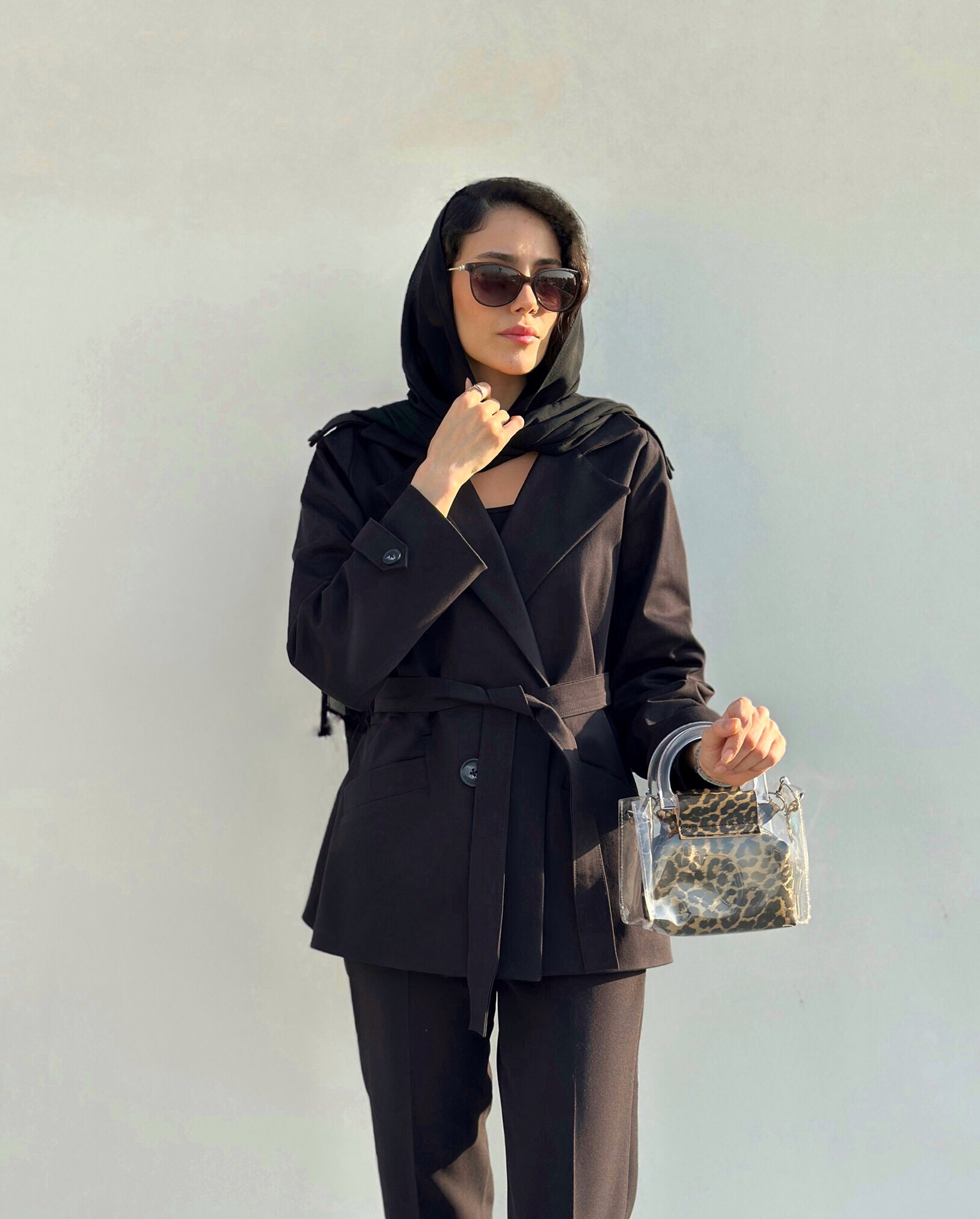 ترنچ کت کتان black